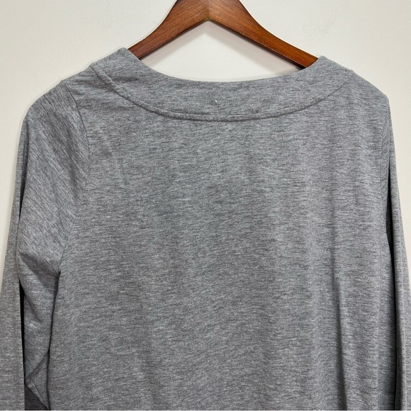 Pennington's DC Grey Scoop Neck Cut out 3/4 Sleeve Size X - Picture 8 of 9